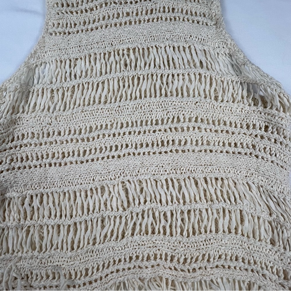 American Eagle Outfitters -Women’s Crochet Tank Top - Tan - Medium - Picture 8 of 9